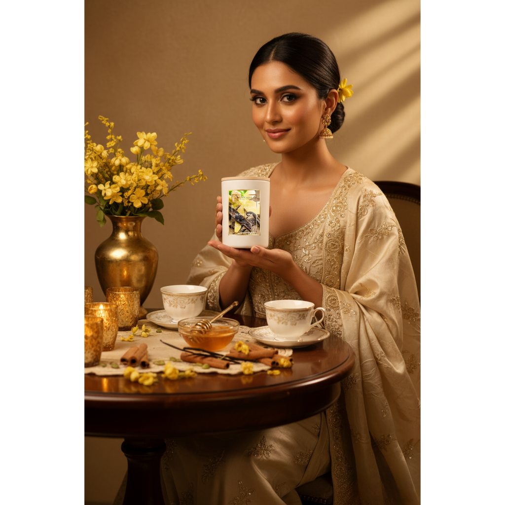 Chai Charm: Honey Kissed Vanilla – Luxury Candle
