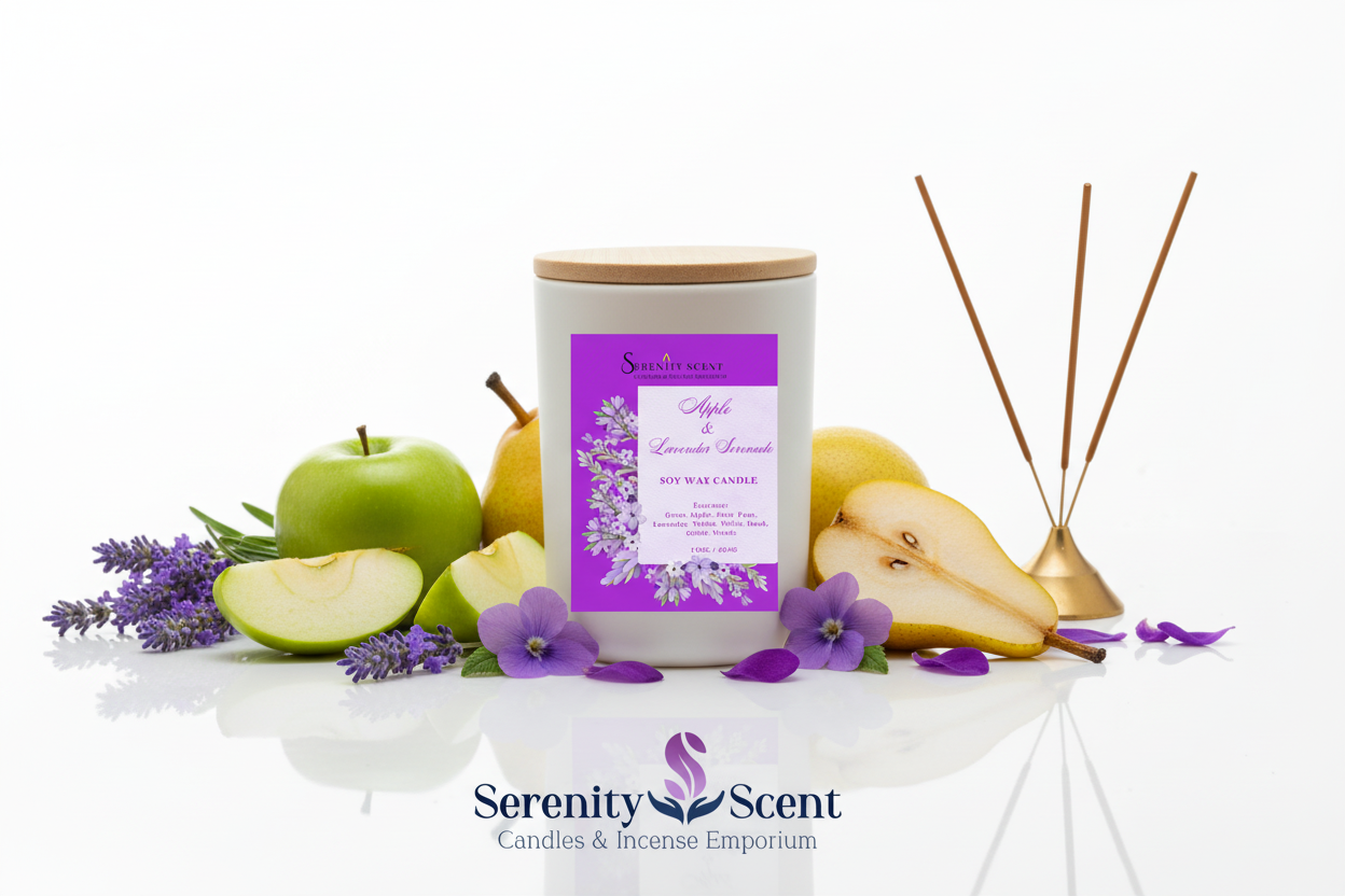 Apple & Lavender Serenade 15oz White
