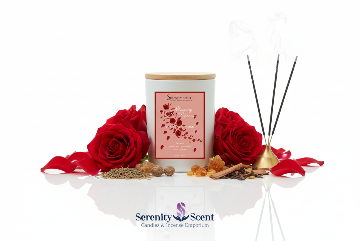 Blooming Rose Blossom 15oz White