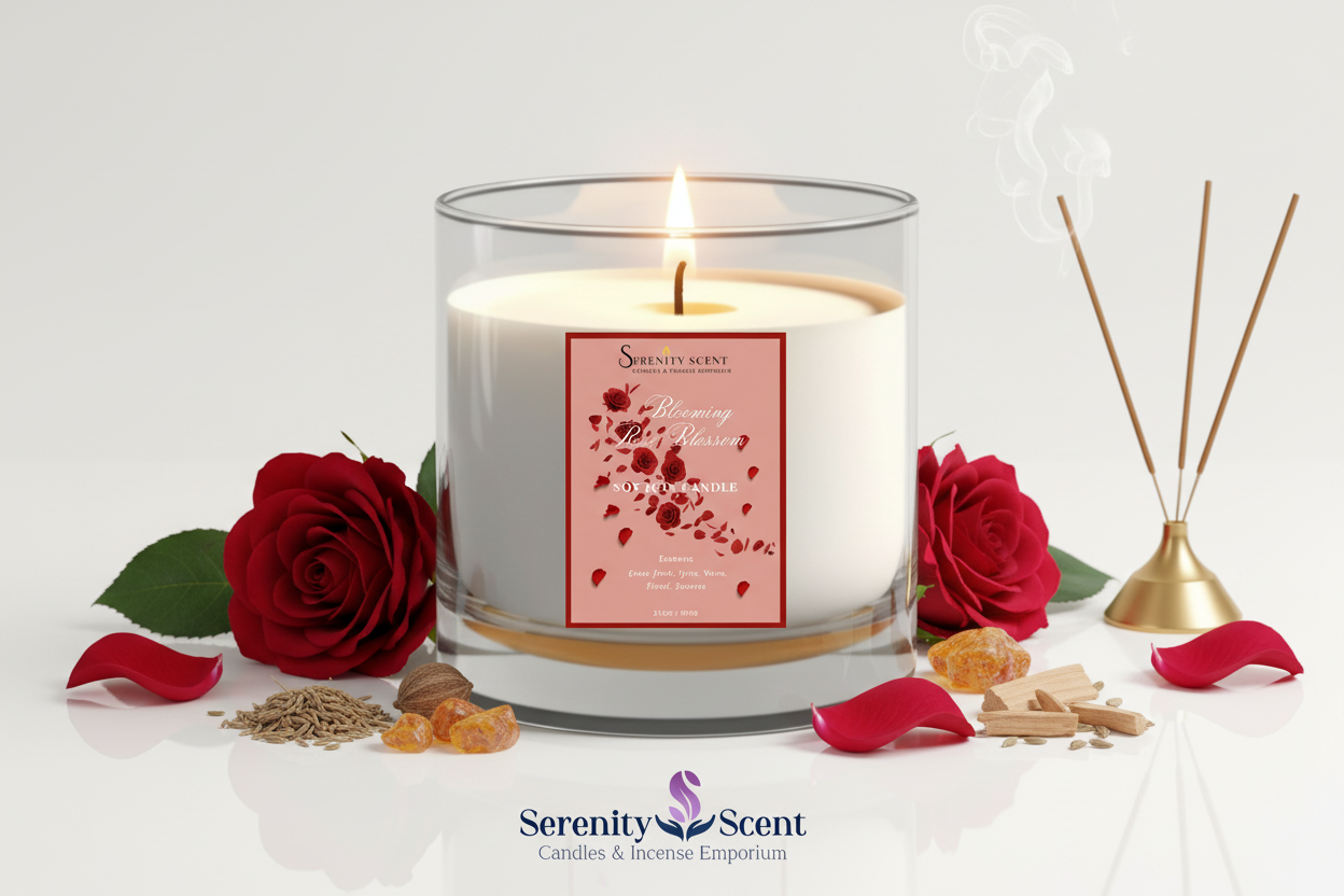 Blooming Rose Blossom 21oz White