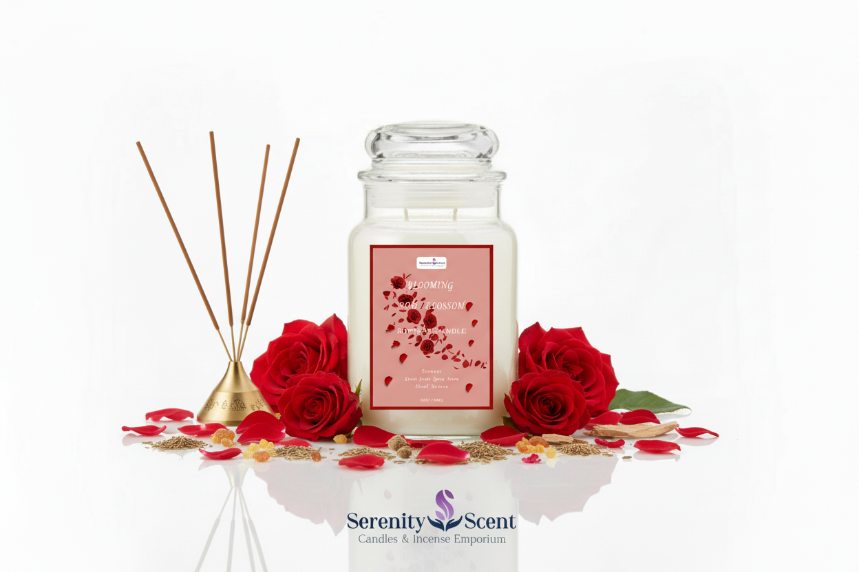 Blooming Rose Blossom 24oz White