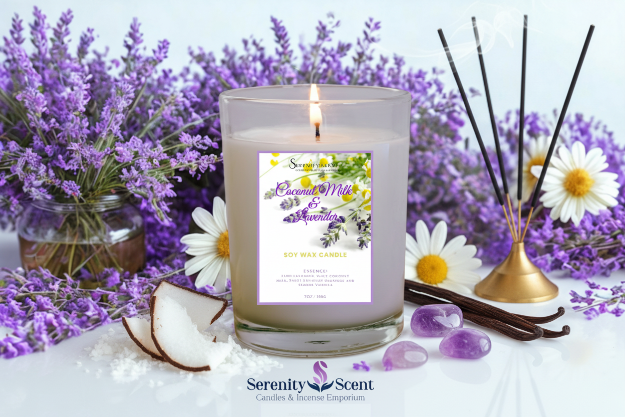 Coconut Milk & Lavender 7oz White