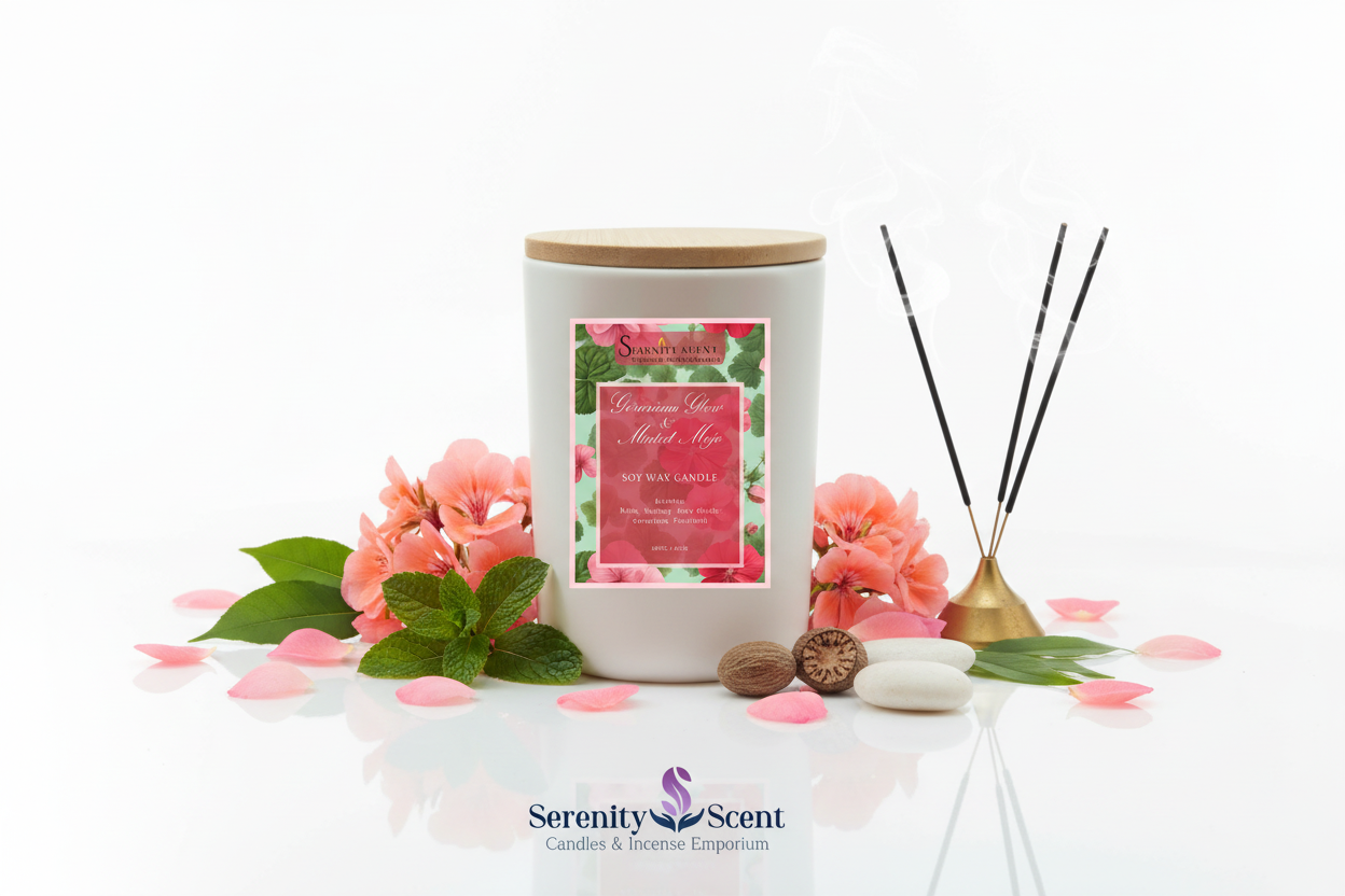 Geranium Glow 15oz White