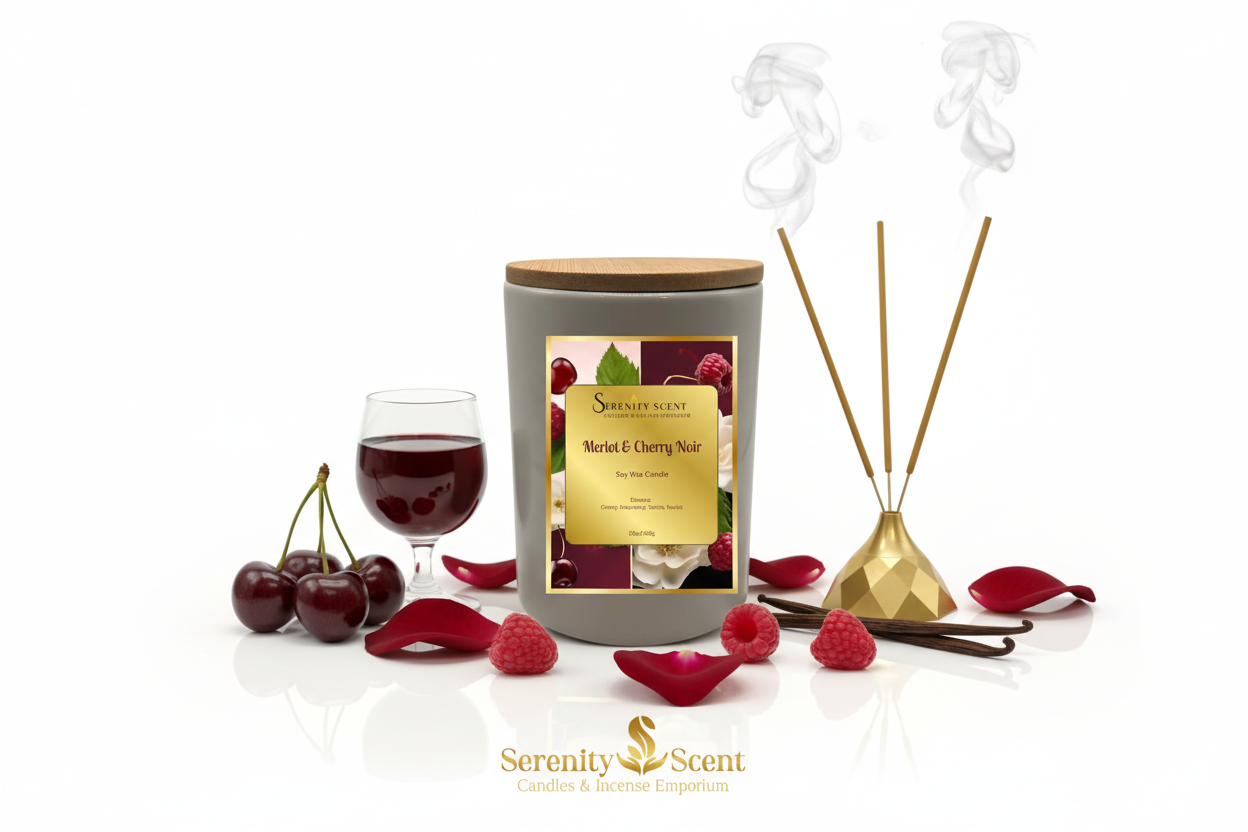 Merlot & Cherry Noir 15oz White