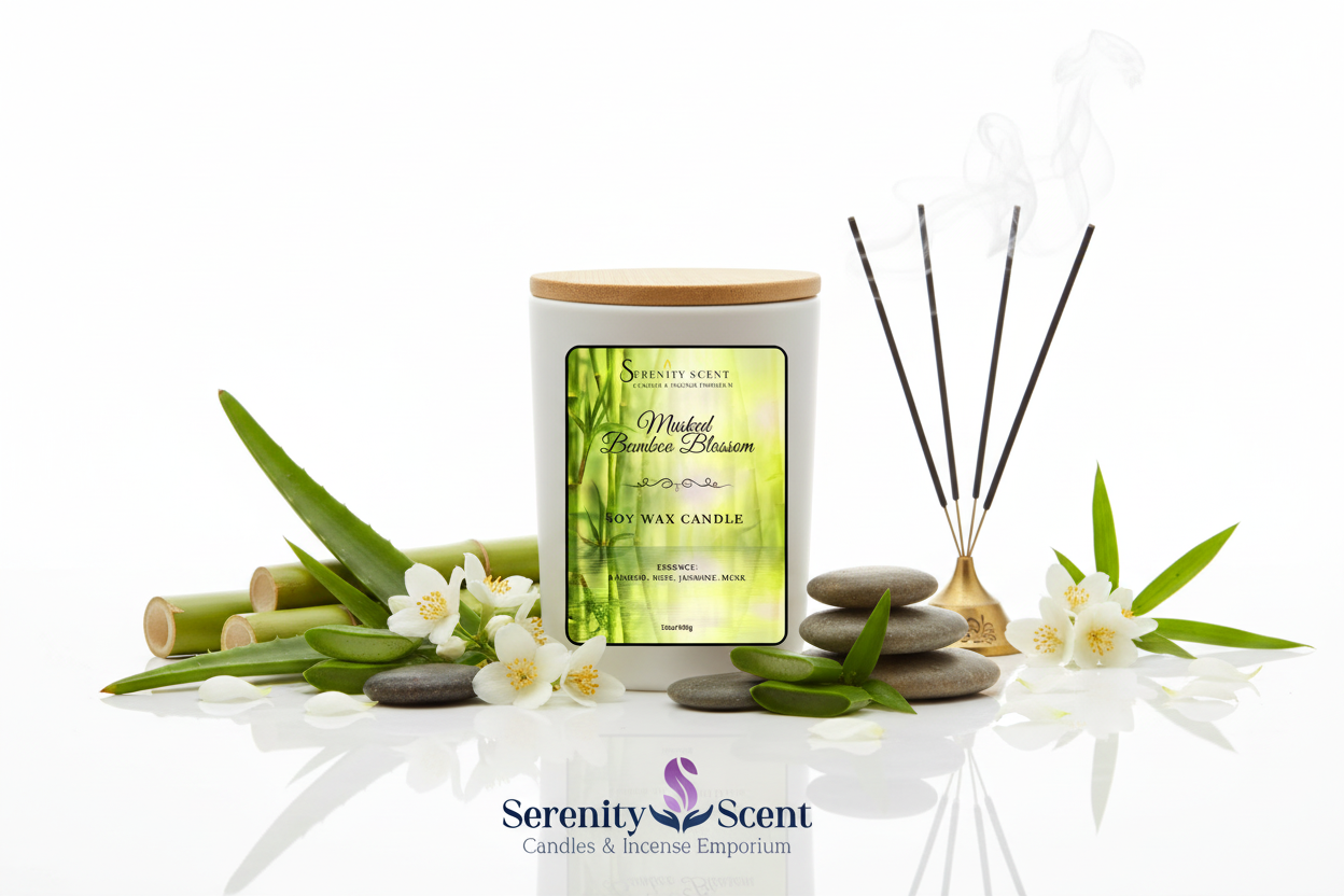 Musked Bamboo Blossom 15oz White