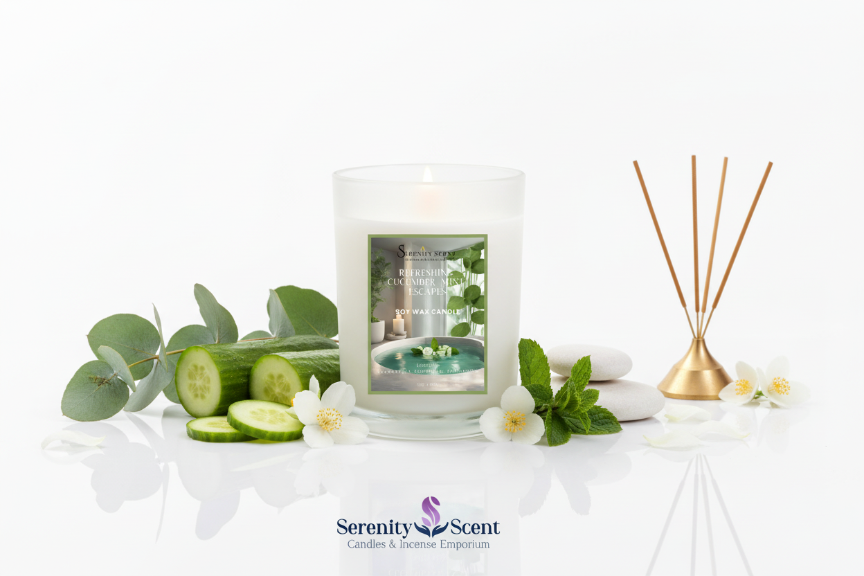 Refreshing Cucumber Mint 7oz White