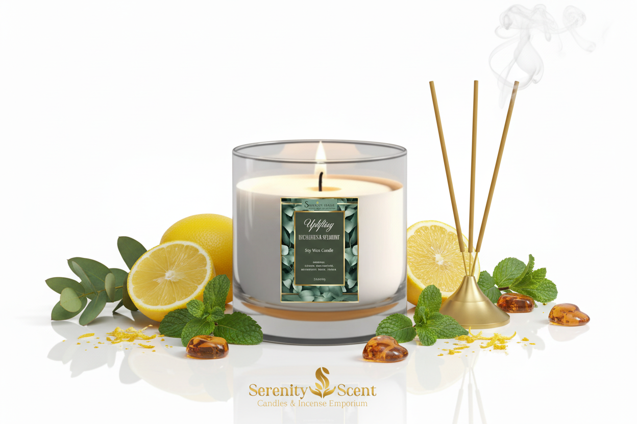Uplifting Eucalyptus & Spearmint 21oz White