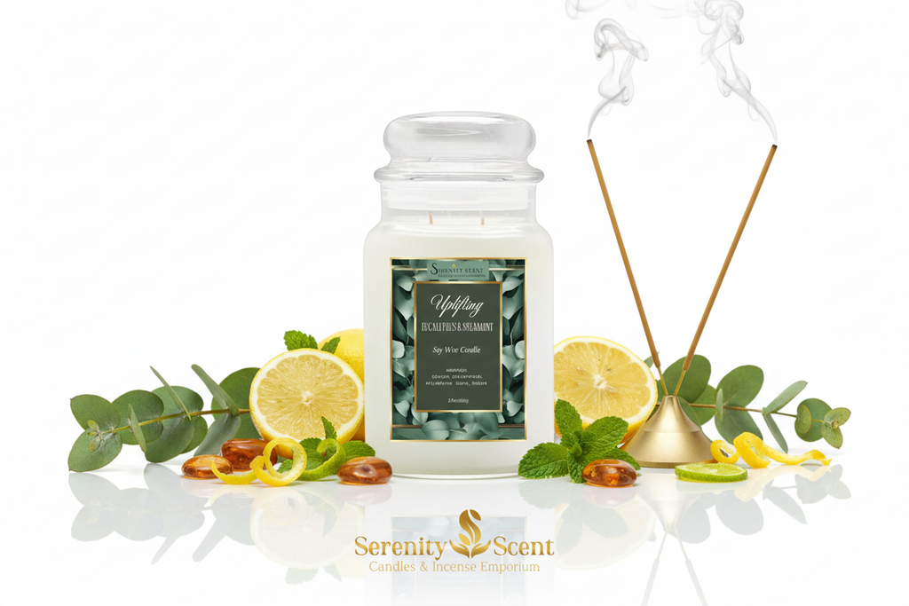 Uplifting Eucalyptus & Spearmint 24oz White