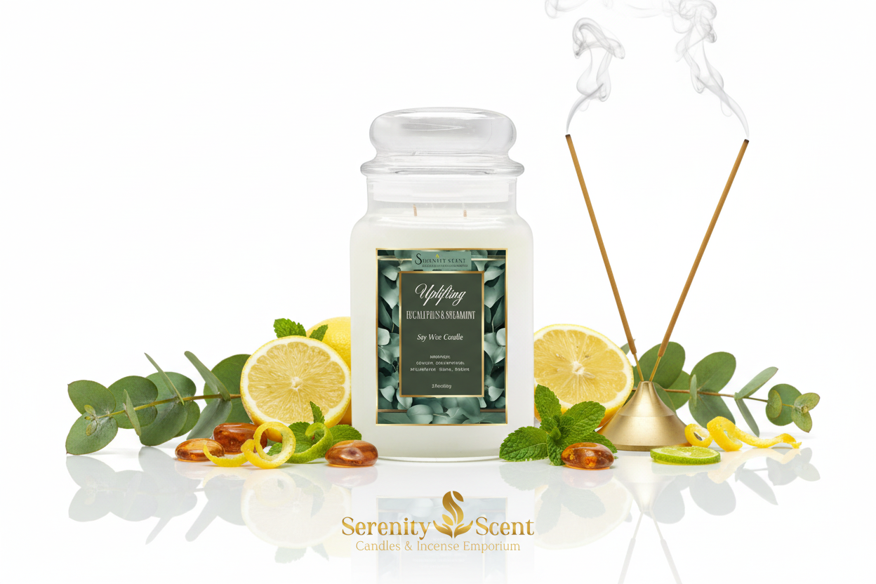 Uplifting Eucalyptus & Spearmint 24oz White
