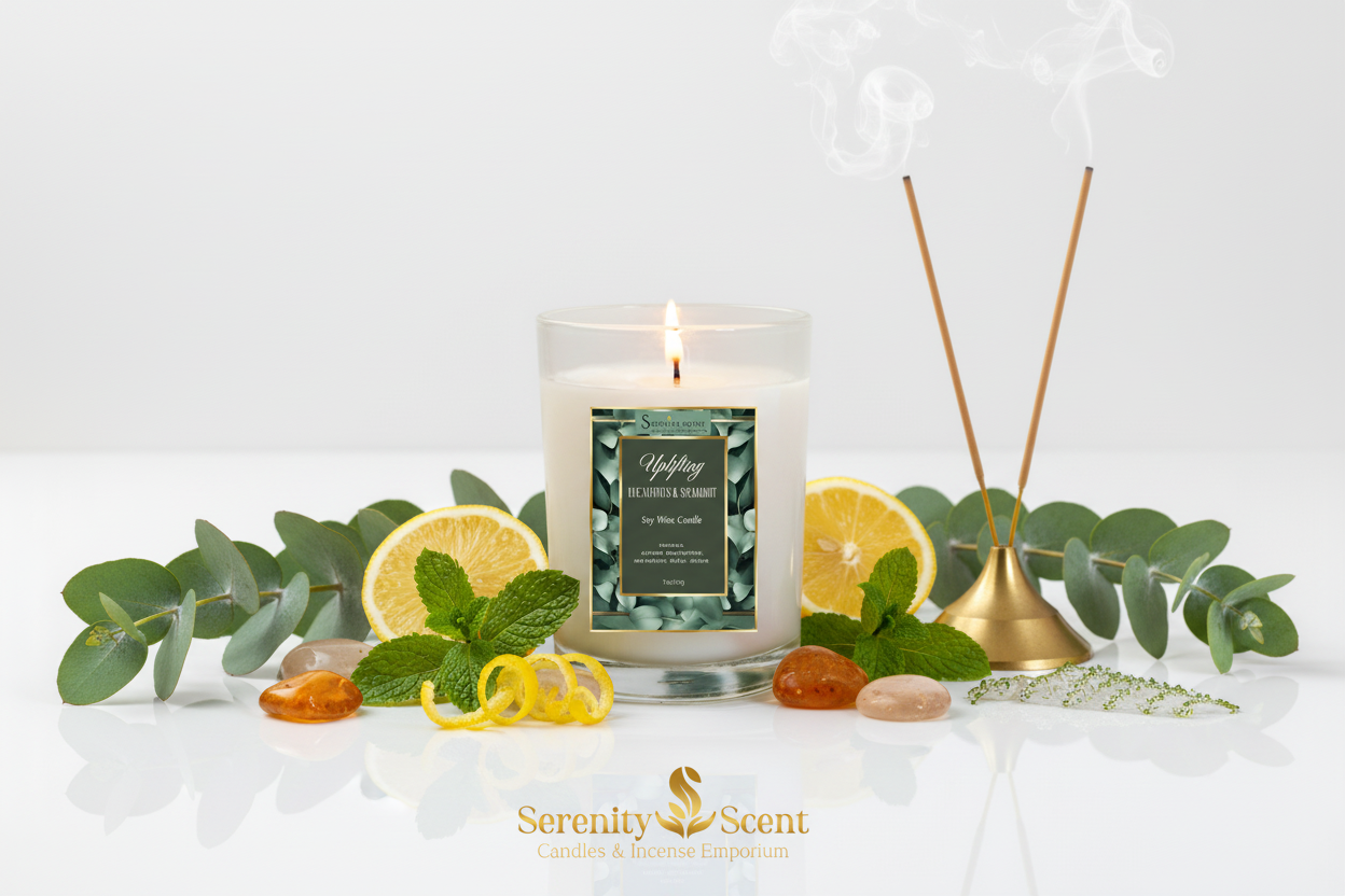 Uplifting Eucalyptus & Spearmint 7oz White